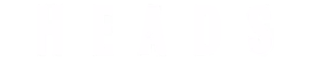 HEADS LOGO WHITE
